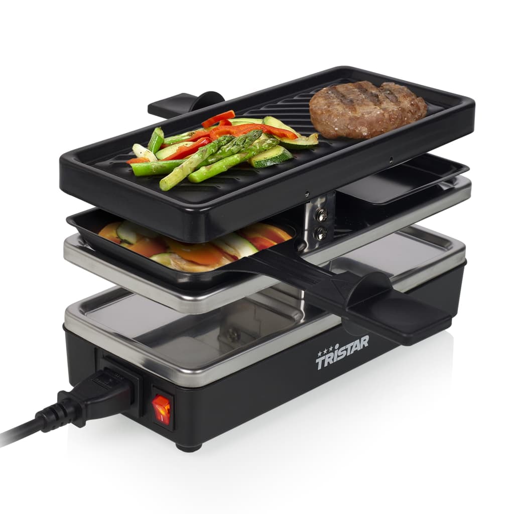 Tristar Raclettegrill med 2 pannor RA-2741 400 W 23,8x10,4 cm svart