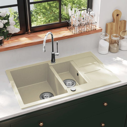 Diskho granit dubbel beige