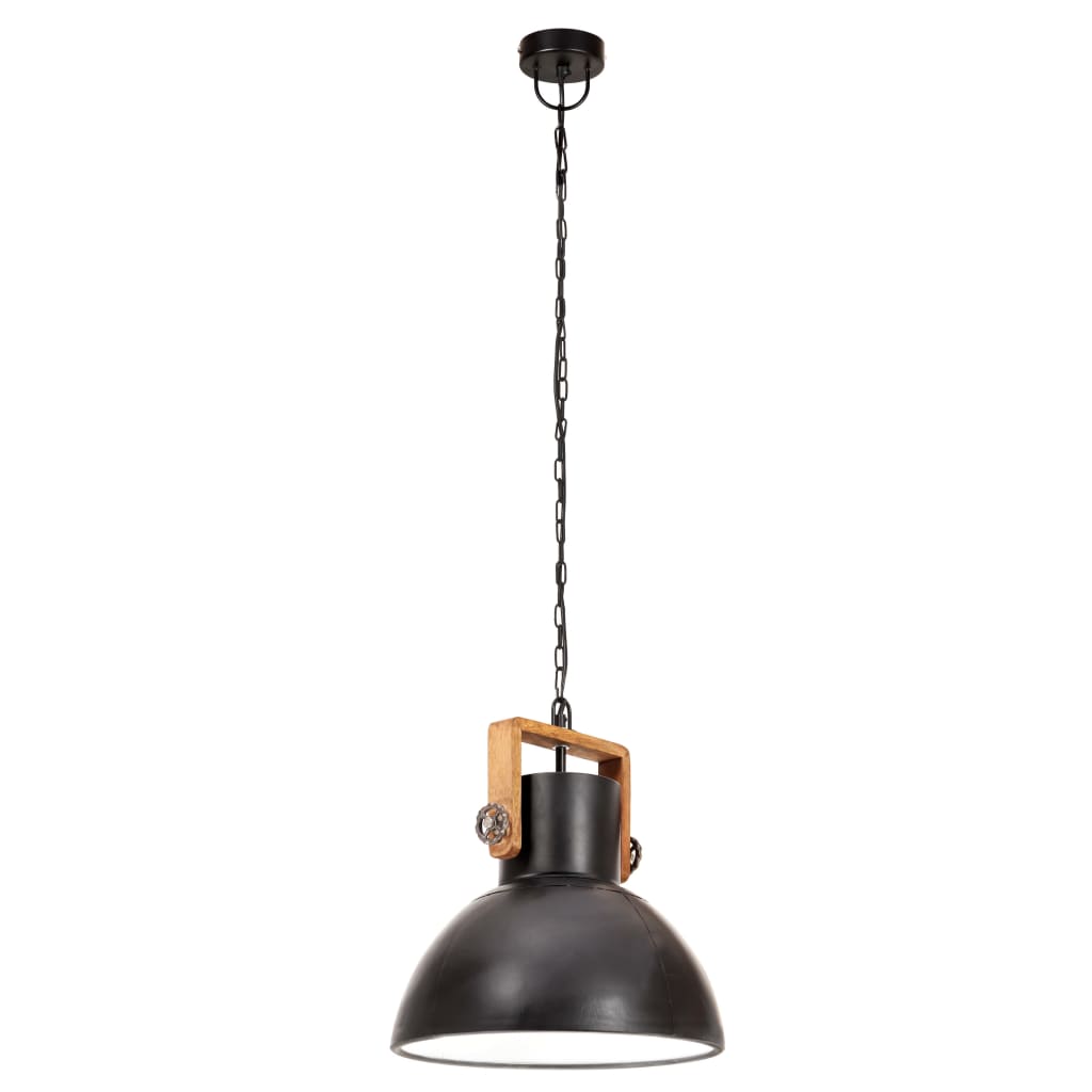 Hänglampa industriell 25 W svart rund 30 cm E27