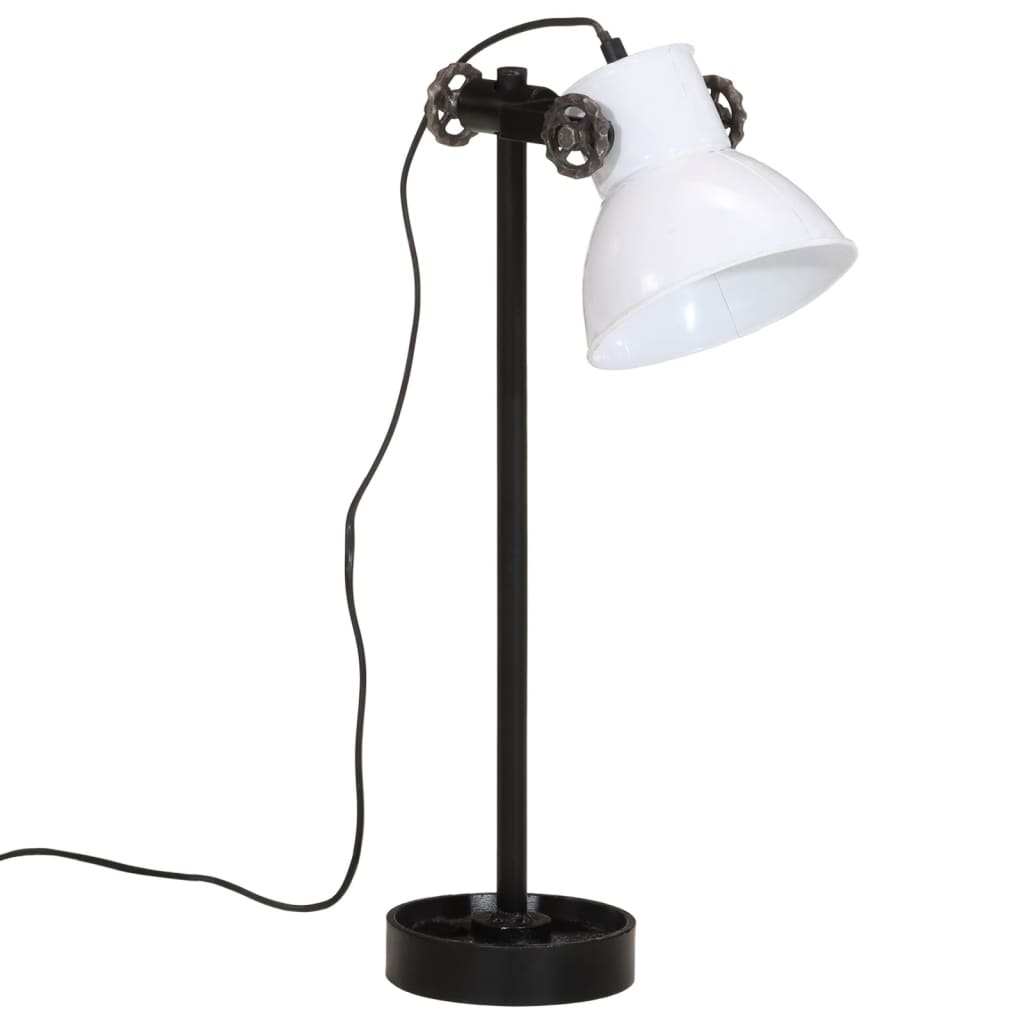 Skrivbordslampa 25 W vit 15x15x55 cm E27