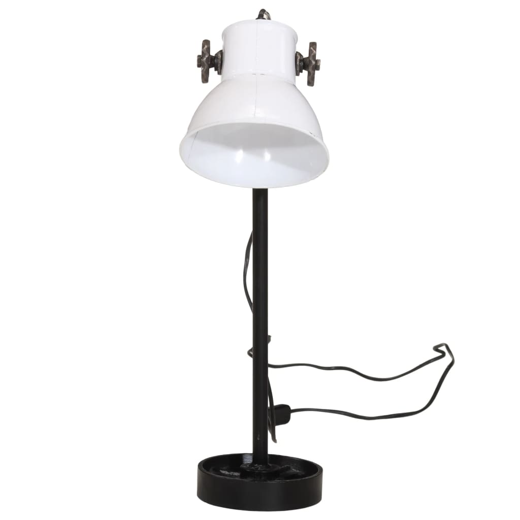 Skrivbordslampa 25 W vit 15x15x55 cm E27