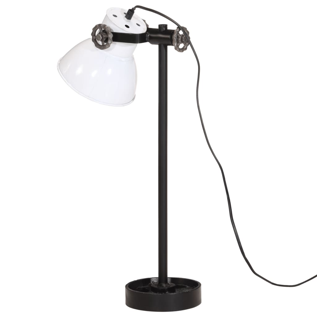 Skrivbordslampa 25 W vit 15x15x55 cm E27