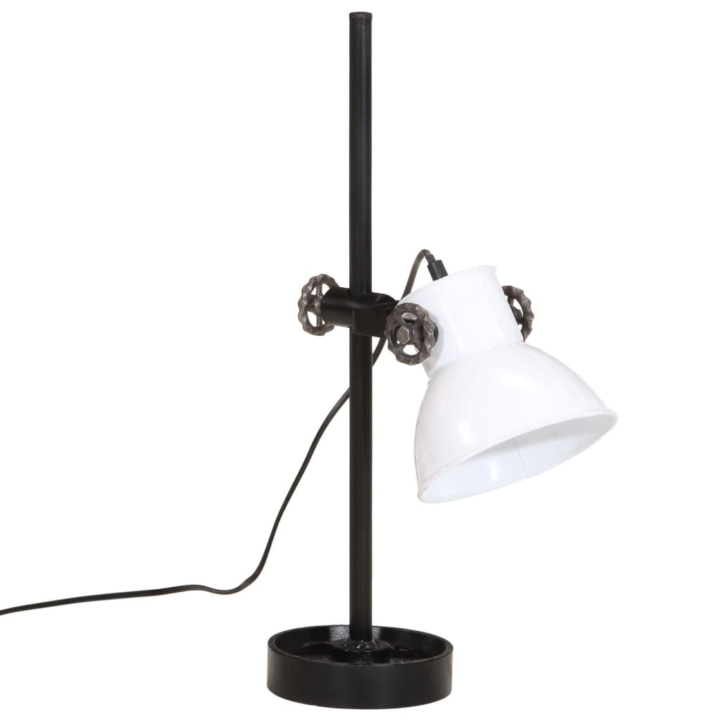 Skrivbordslampa 25 W vit 15x15x55 cm E27