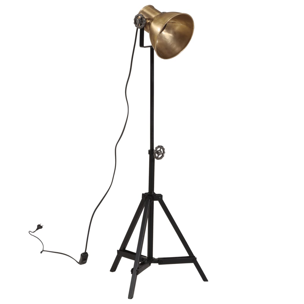 Golvlampa 25 W antik mässing 35x35x65/95 cm E27