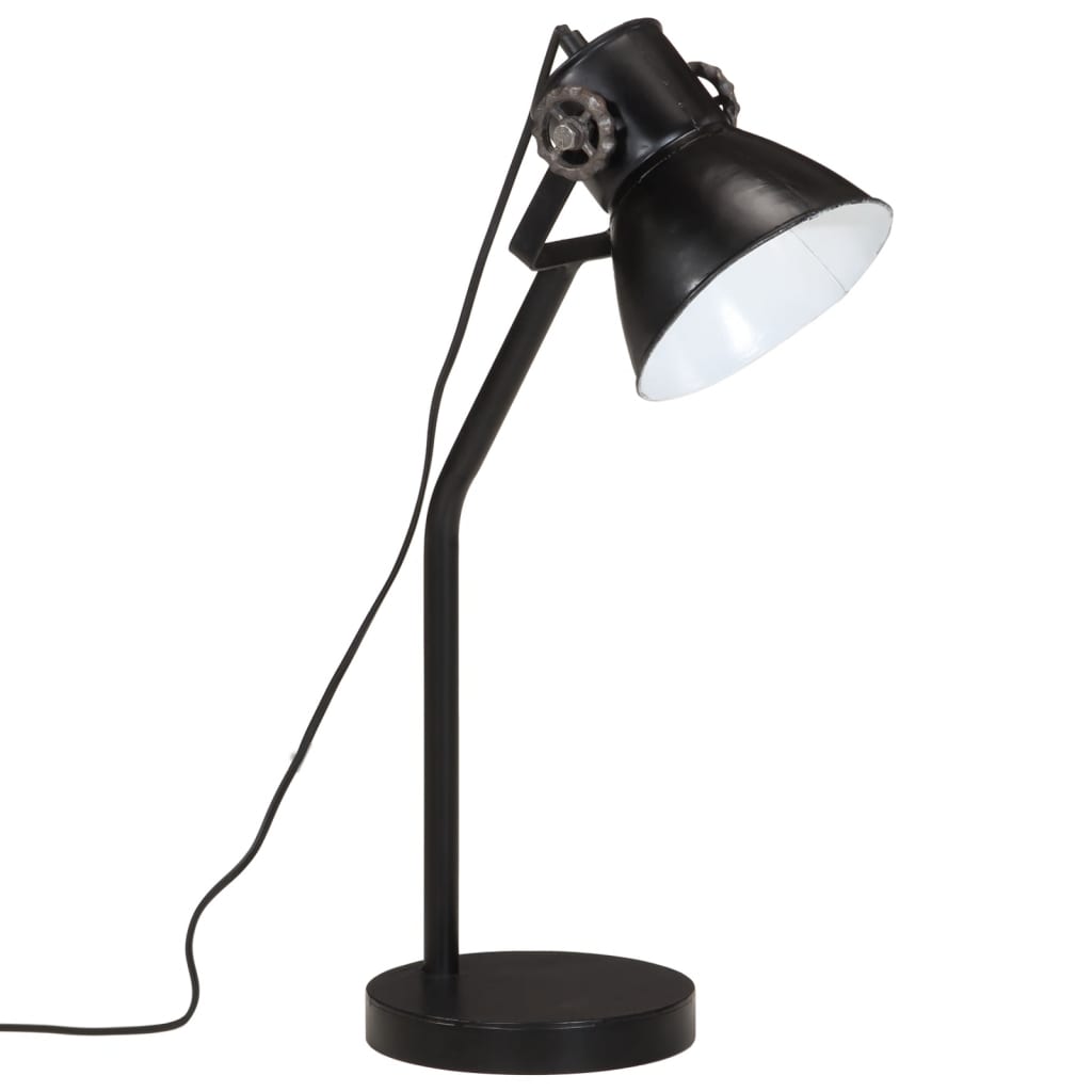 Skrivbordslampa 25 W svart 17x17x60 cm E27