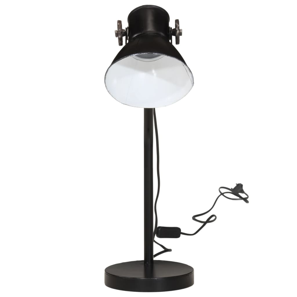 Skrivbordslampa 25 W svart 17x17x60 cm E27