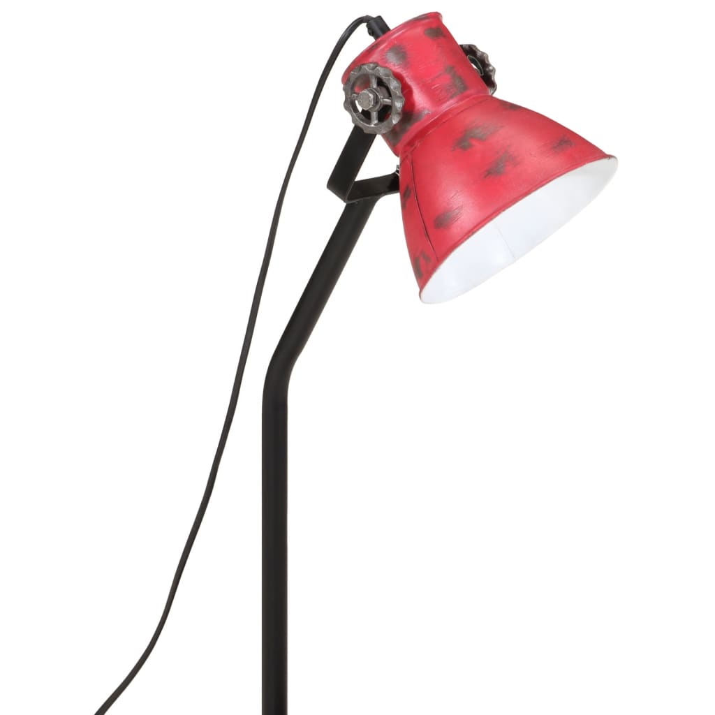 Skrivbordslampa 25 W nött röd 17x17x60 cm E27