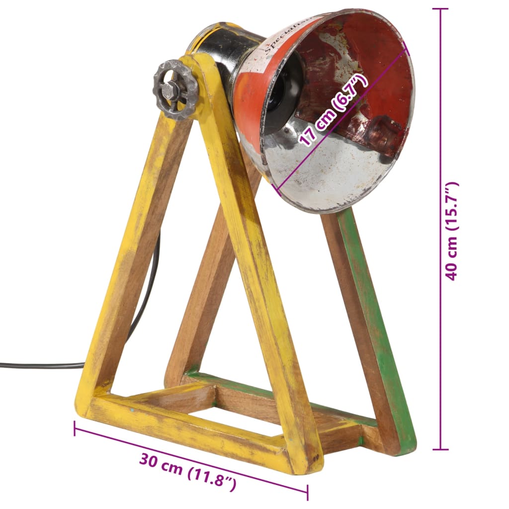 Skrivbordslampa 25 W flerfärgad 30x17x40 cm E27