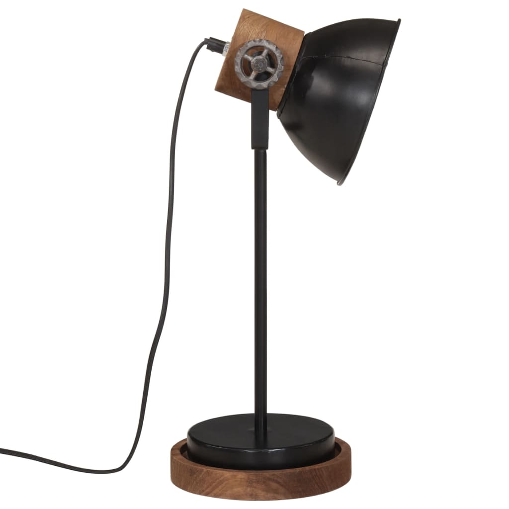 Skrivbordslampa 25 W svart 17x17x50 cm E27