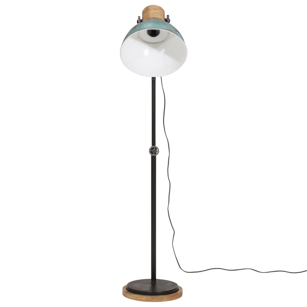 Golvlampa 25 W nött blå 30x30x100-150 cm E27