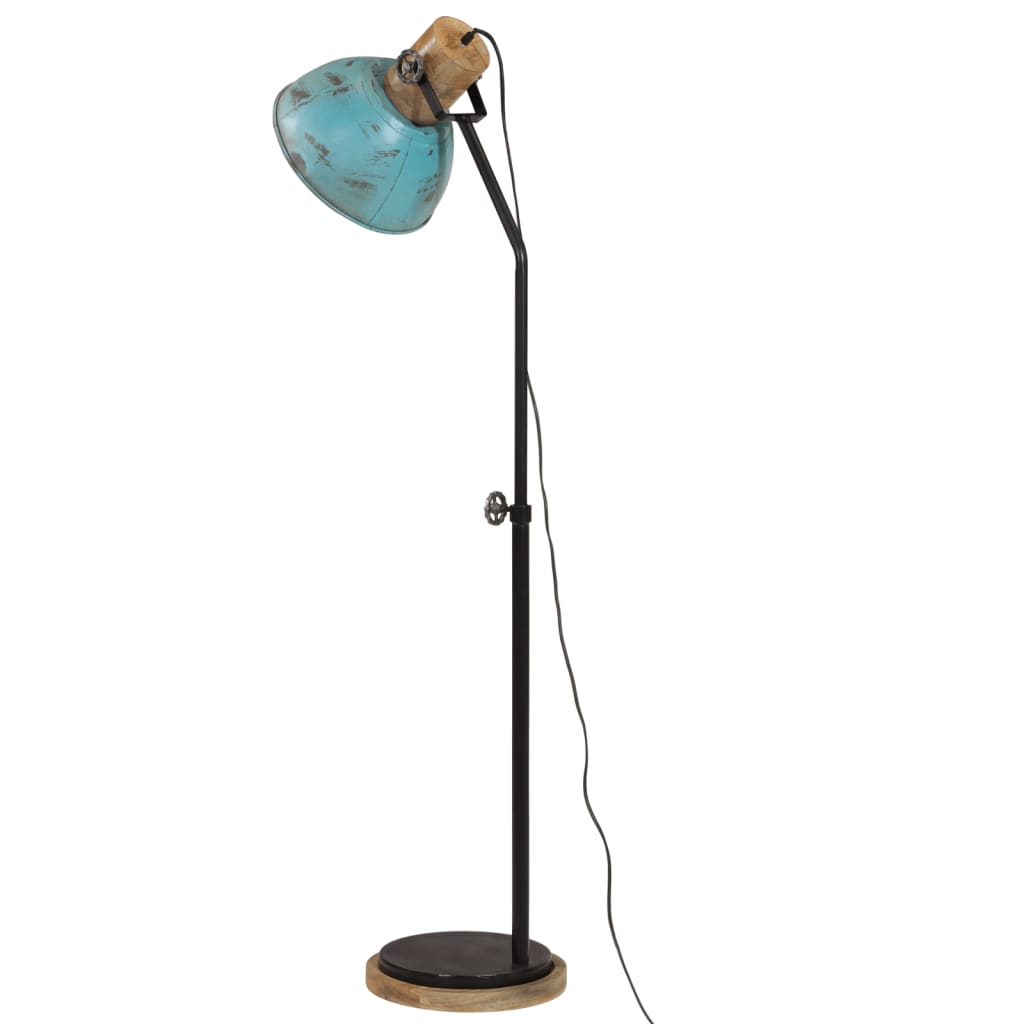 Golvlampa 25 W nött blå 30x30x100-150 cm E27