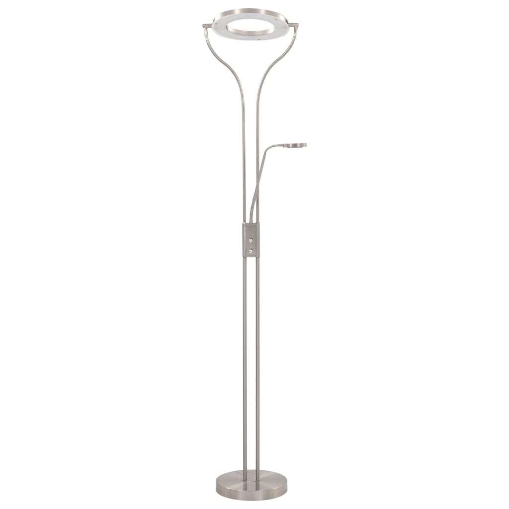 Golvlampa 18 W silver 180 cm dimbar